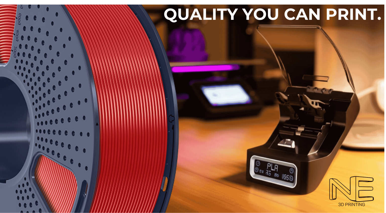 Quality you can print image of ne3dprinting featuring a filament and filament connector