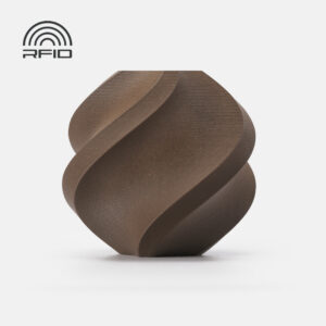 Bambu Lab PLA Wood 1.75mm 1kg filament spool in Black Walnut