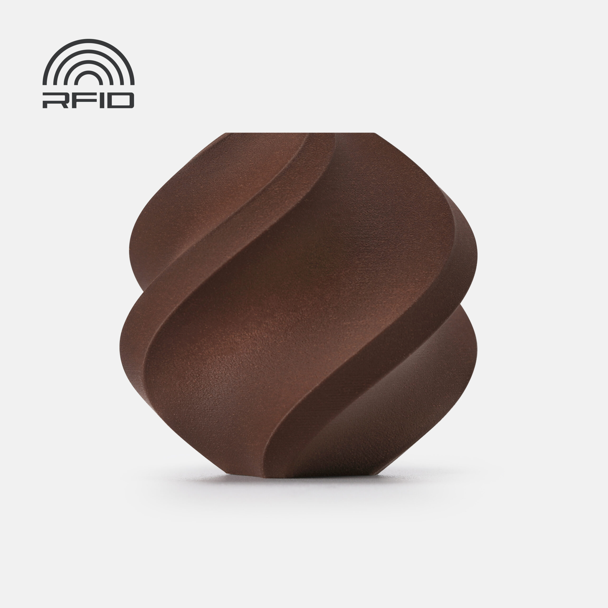 Bambu Lab PLA Wood filament spool in Rosewood colour
